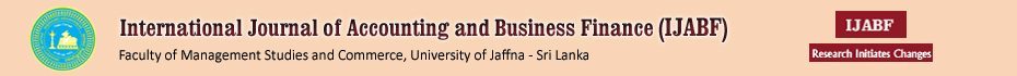 International Journal of Accounting & Business Finance (IJABF)