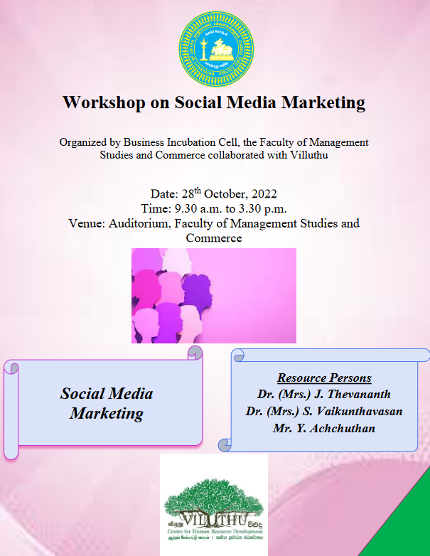 Workshop on Social Media Marketing